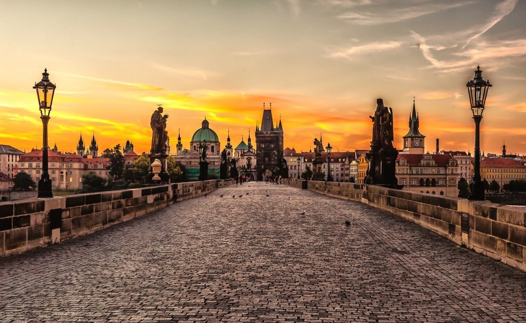 Photo of sunrise in Prague