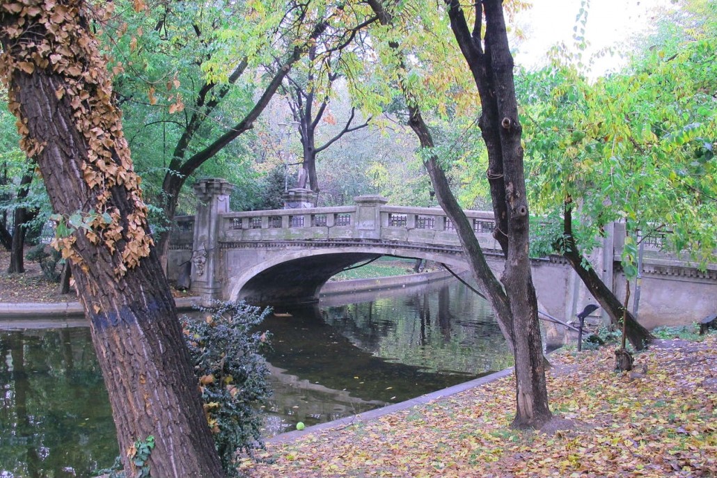 The Cismigiu Gardens in Bucharest, Romania