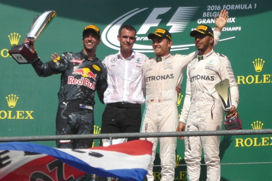 Podium-Grand Prix automobile de Belgique 2016