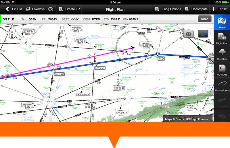 2013 My Jetex trip planning application